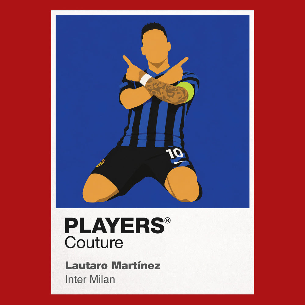 Lautaro Martinez Inter Milan Icon Frame — Red