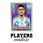 Lautaro Martinez World Cup Sticker Kids Hoodie – lautaro martinez white Players Couture design