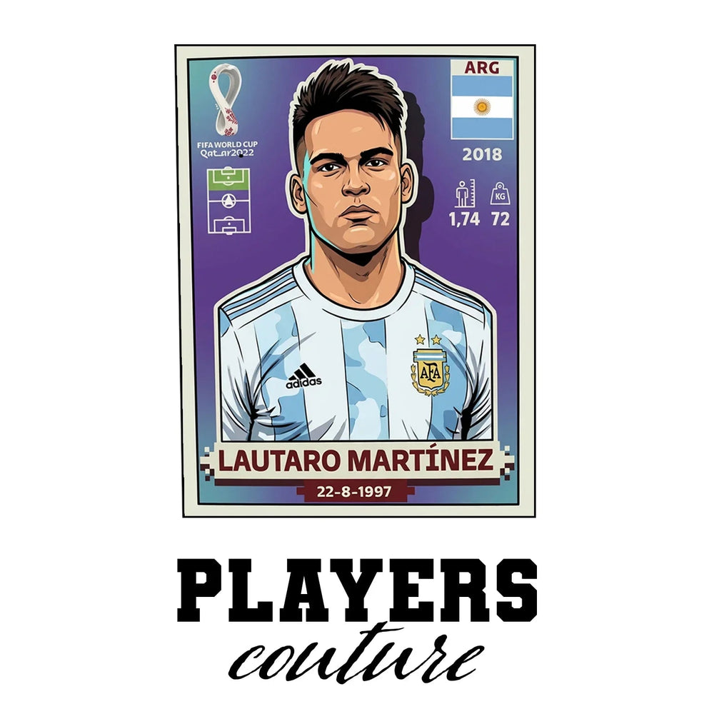 Lautaro Martinez World Cup Sticker Men's Hoodie – lautaro martinez white Players Couture design