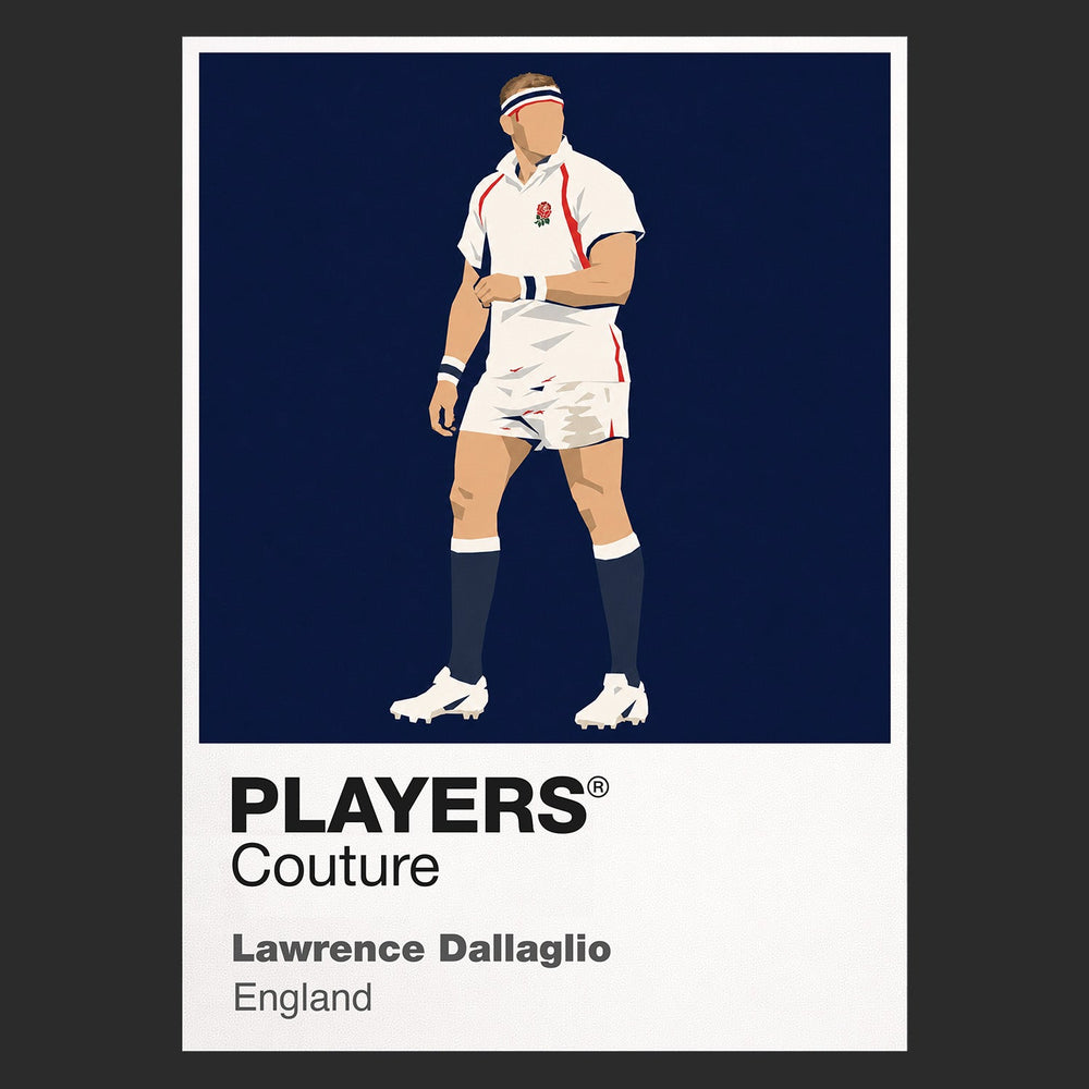 Lawrence Dallaglio Rugby Union Icon Frame Men's T-Shirt – image 9