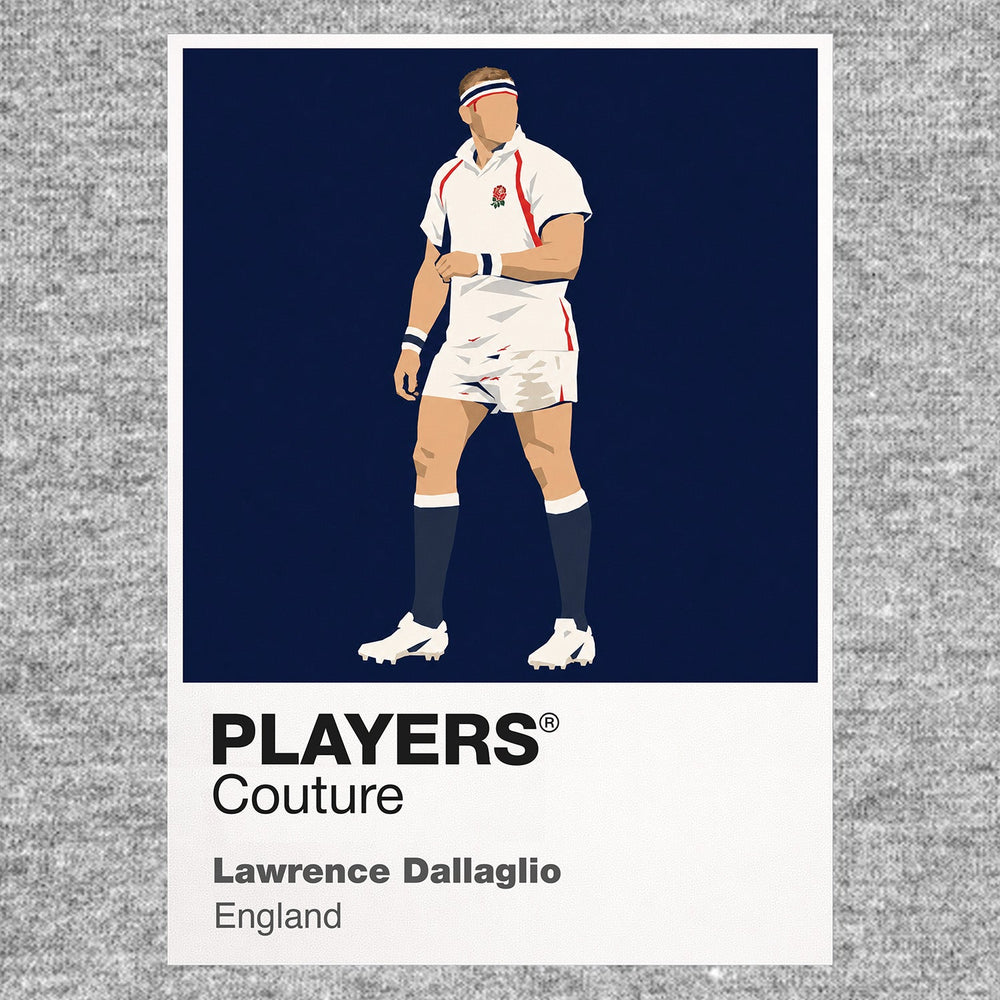Lawrence Dallaglio Rugby Union Icon Frame Men's Hoodie – image 6