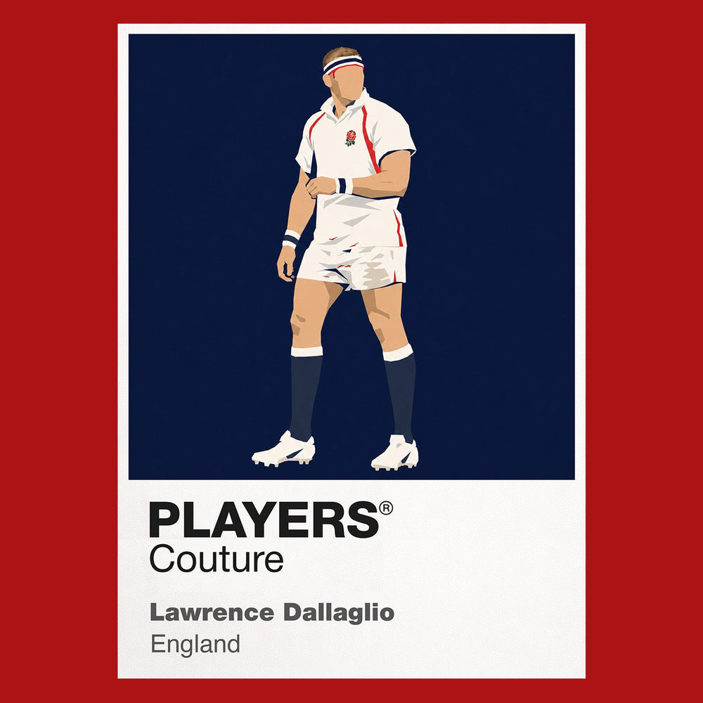 Lawrence Dallaglio Rugby Union Icon Frame Men's T-Shirt – image 10