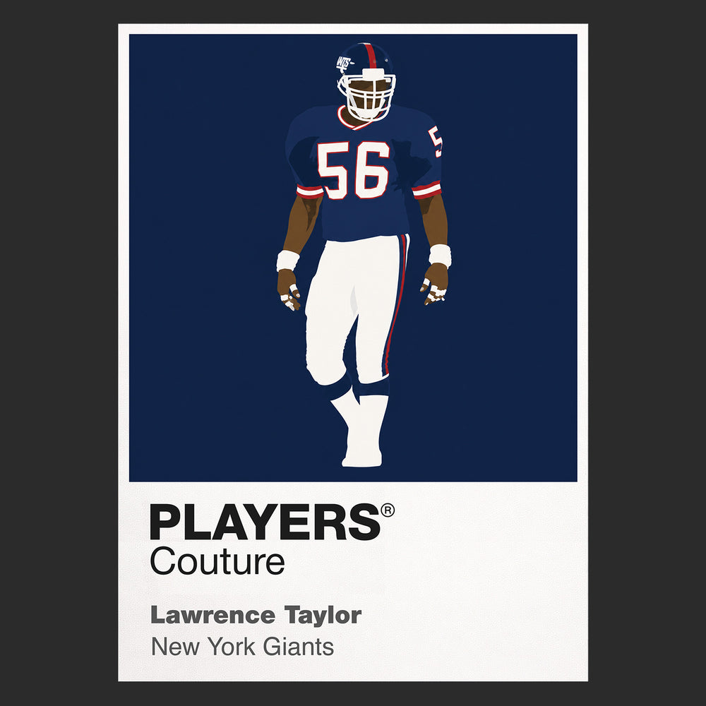 Lawrence Taylor Giants American Football Icon Frame Men's T-Shirt