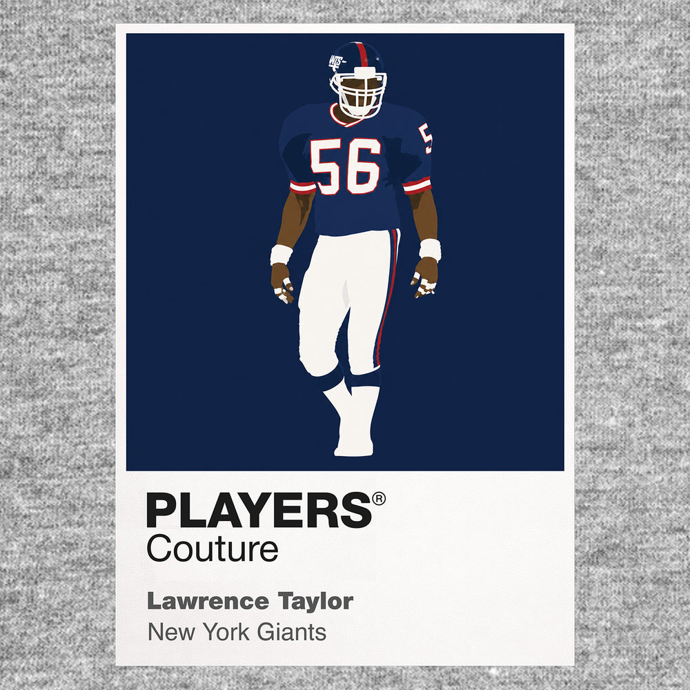 Lawrence Taylor Giants American Football Icon Frame Men's T-Shirt
