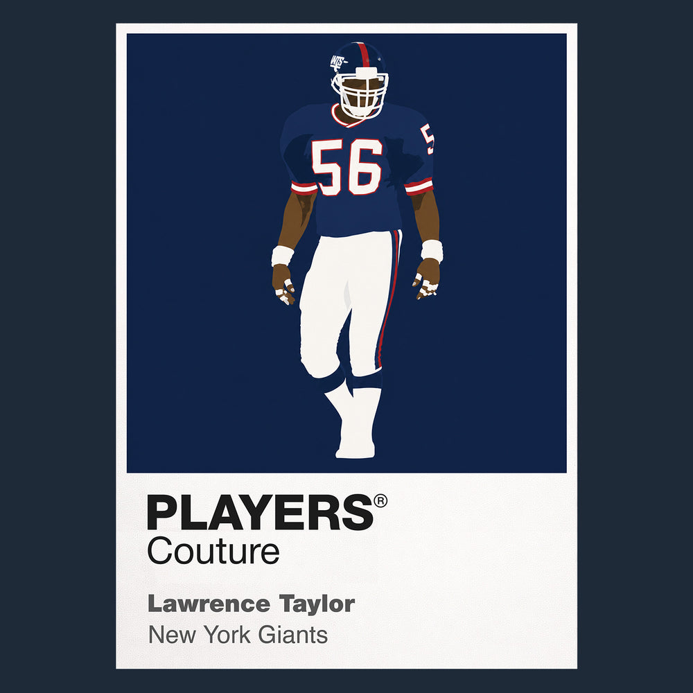 Lawrence Taylor Giants American Football Icon Frame Men's T-Shirt