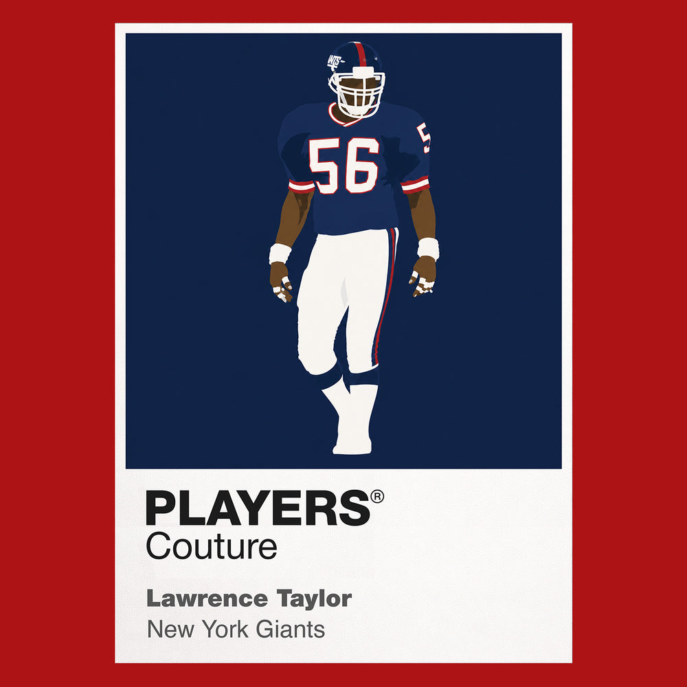 Lawrence Taylor Giants American Football Icon Frame Men's T-Shirt