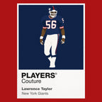 Lawrence Taylor Giants American Football Icon Frame Men's T-Shirt