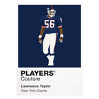Lawrence Taylor Giants American Football Icon Frame Men's T-Shirt