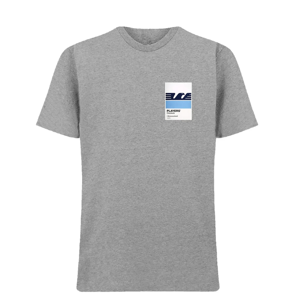 Lazio t-shirt – grey men's t-shirt featuring the Lazio Players Couture logo