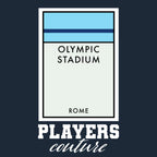 Lazio hoodie – navy men's hoodie with white Lazio letters and Players Couture logo on the chest