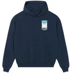 Lazio Monopoly Card hoodie – red men's hoodie with white Lazio Monopoly Card letters and Players Couture logo on the chest