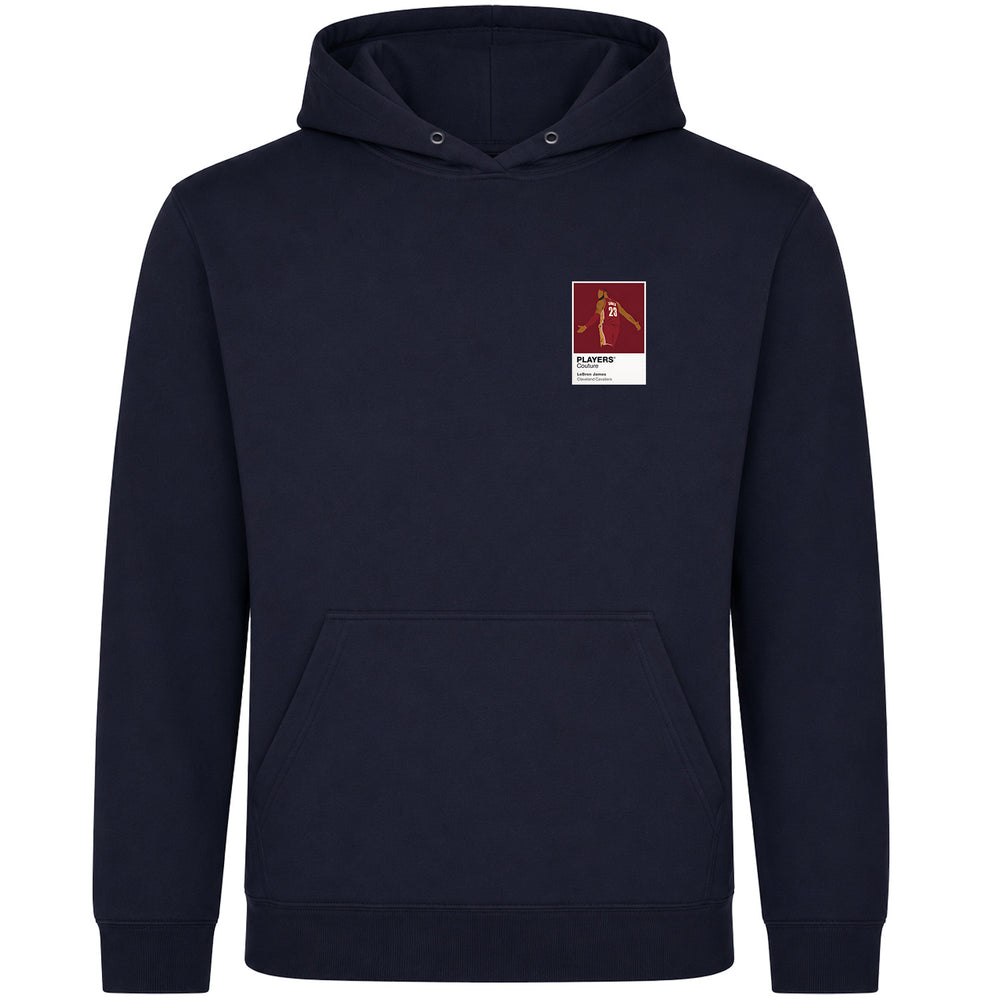 LeBron James Cavaliers Basketball Icon Frame Men's Hoodie - Navy