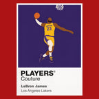 LeBron James Lakers Basketball Icon Frame Men's Hoodie