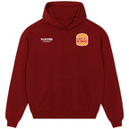 Ledley King hoodie – red men's hoodie featuring the Ledley King Players Couture logo