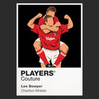 Lee Bowyer Charlton Athletic Icon Frame artwork in black
