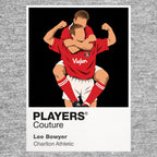 Lee Bowyer Charlton Athletic Icon Frame artwork in grey