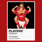 Lee Bowyer Charlton Athletic Icon Frame artwork in red