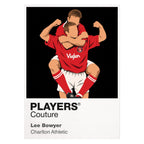 Lee Bowyer Charlton Athletic Icon Frame artwork in white