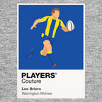 Lee Briers Warrington Wolves rugby league hoodie grey