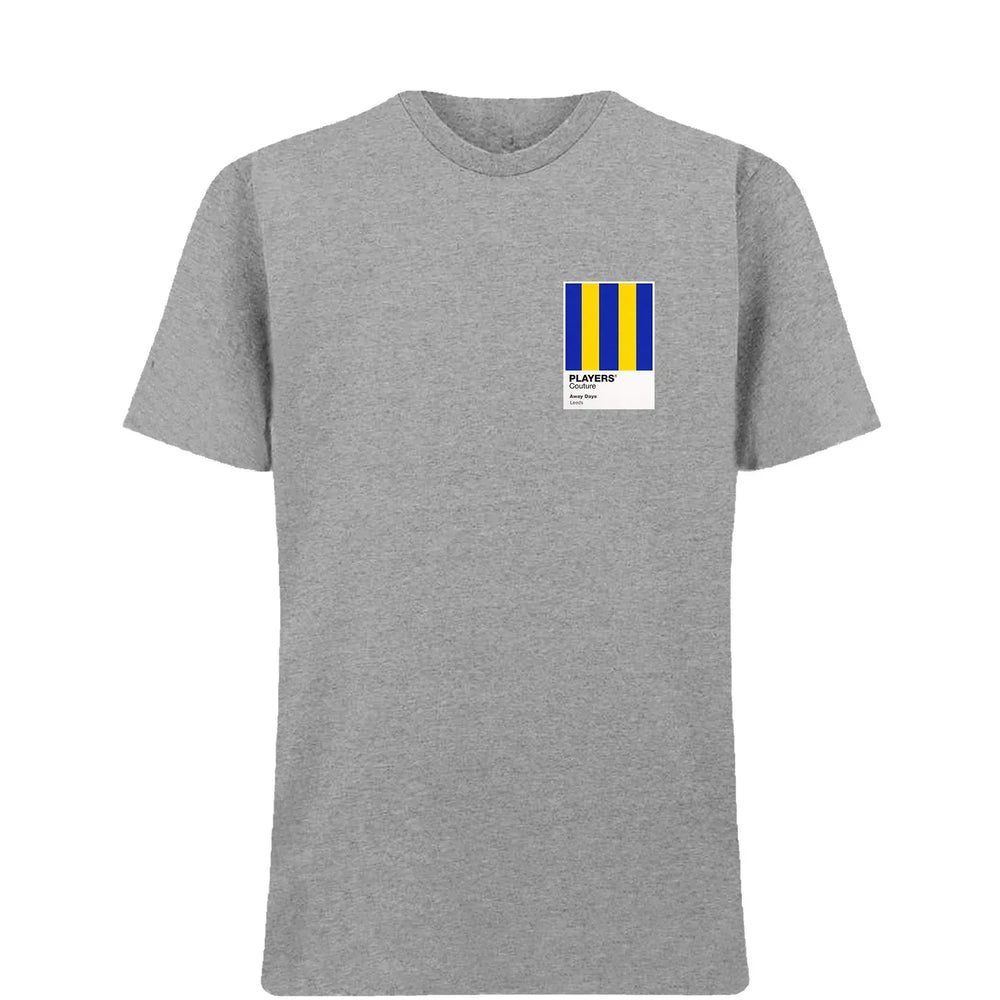 Leeds Away t-shirt – grey men's t-shirt featuring the Leeds Away Players Couture logo