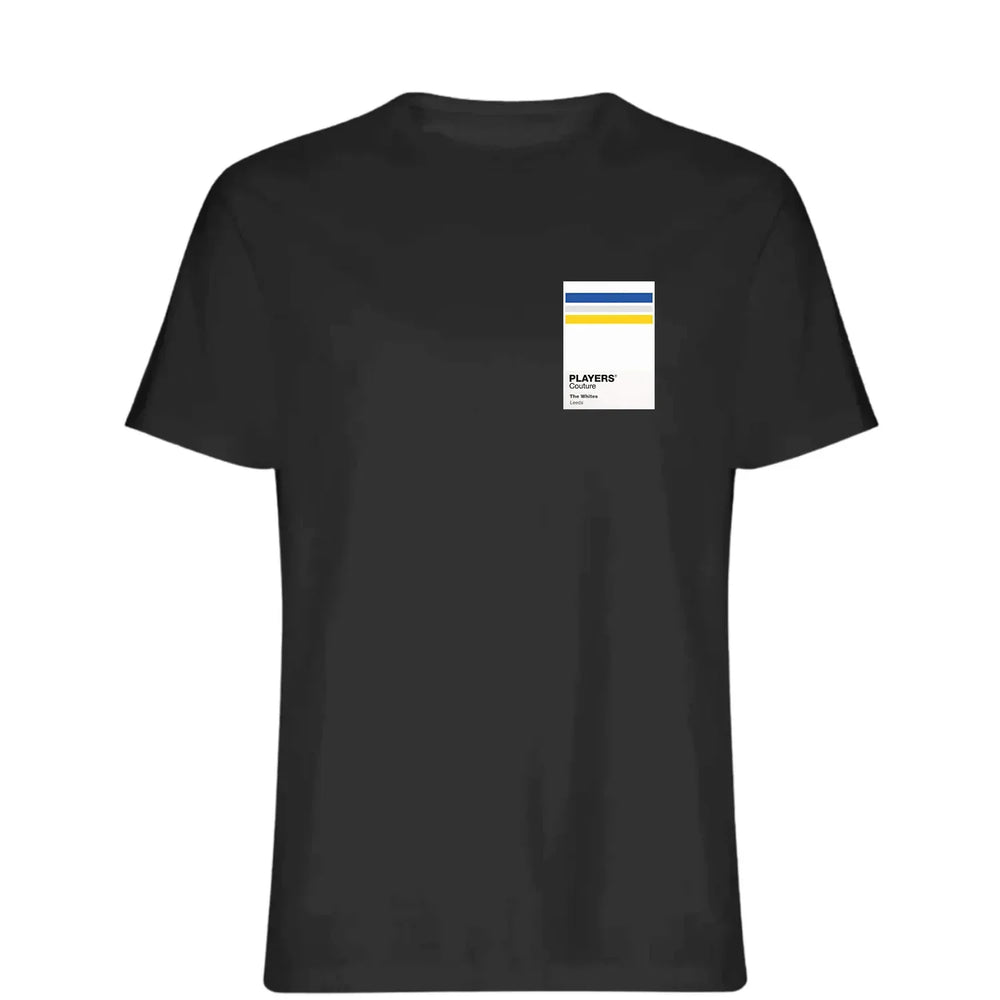 Leeds Home t-shirt – black men's t-shirt featuring the Leeds Home Players Couture logo