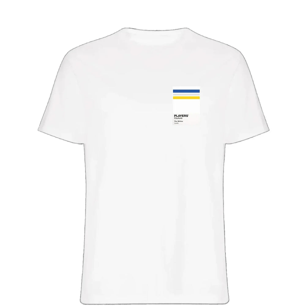 Leeds Home t-shirt – white men's t-shirt featuring the Leeds Home Players Couture logo