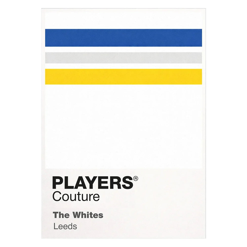 Leeds Home Classic Football Shirt Colours Frame Men's T-Shirt – white close-up detail shot of the Leeds United Players