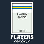 Leeds United hoodie – navy men's hoodie with white Leeds United letters and Players Couture logo on the chest