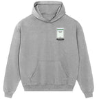 Leeds United Monopoly Card hoodie – close-up of white Leeds United Monopoly Card lettering and Players Couture logo on the