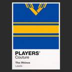 Leeds Rhinos Classic Rugby League Shirt Colours Frame Men's T-Shirt