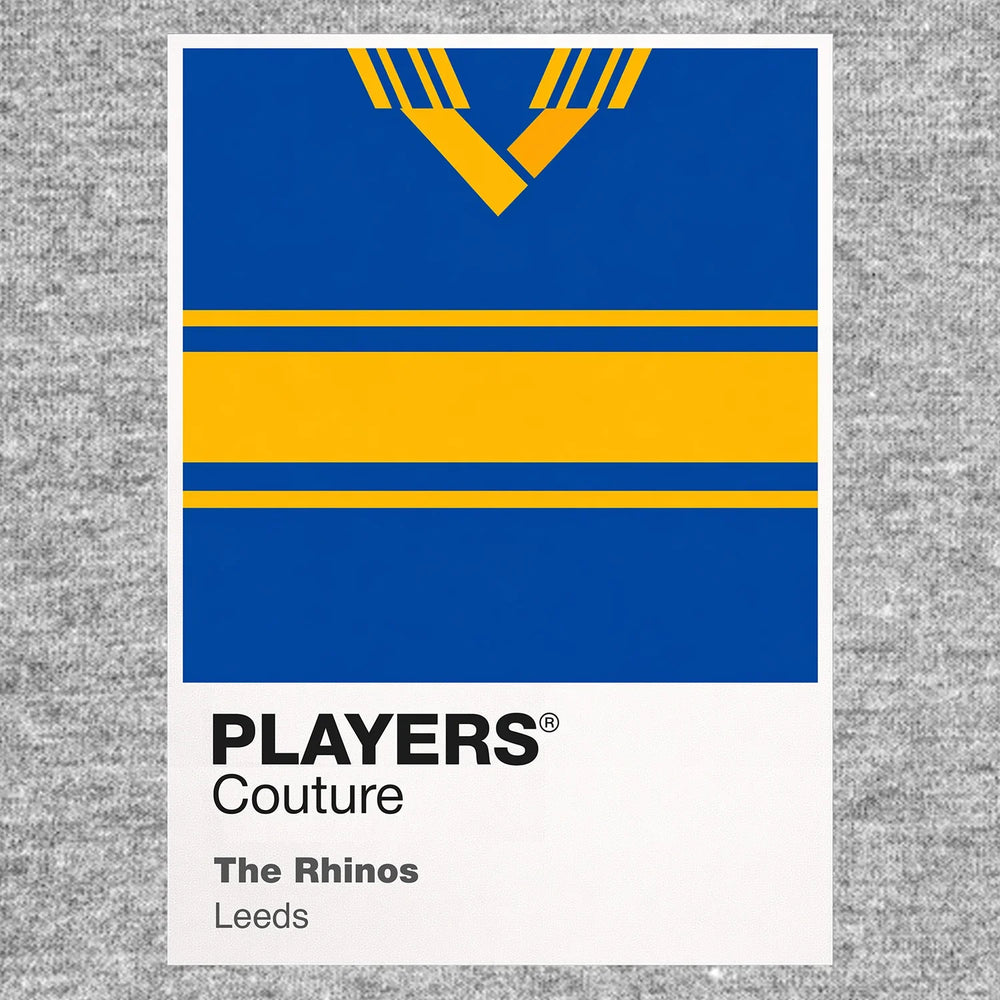 Leeds Rhinos Classic Rugby League Shirt Colours Frame Men's T-Shirt
