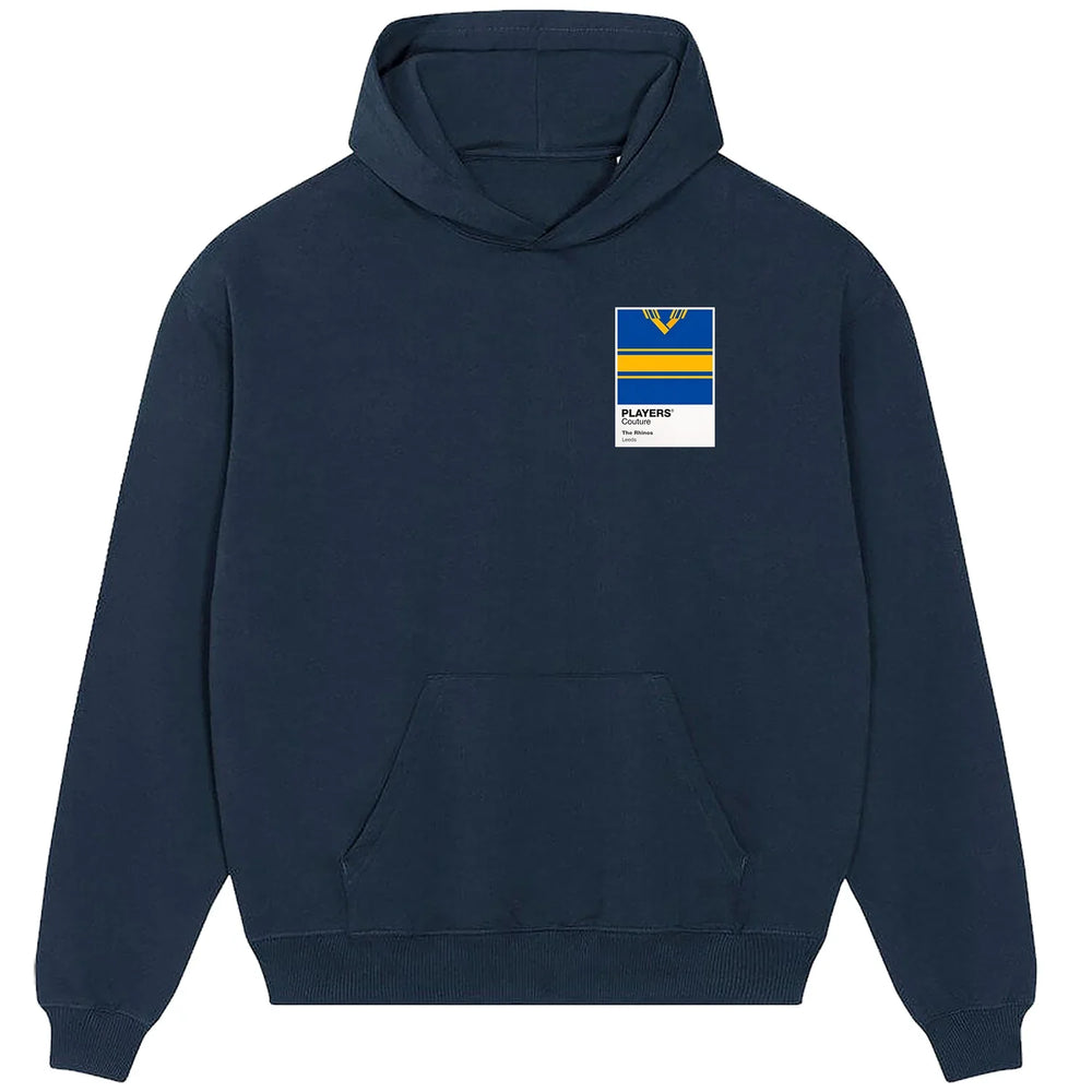 Leeds Rhinos Classic Rugby League Shirt Colours Frame Men's Hoodie