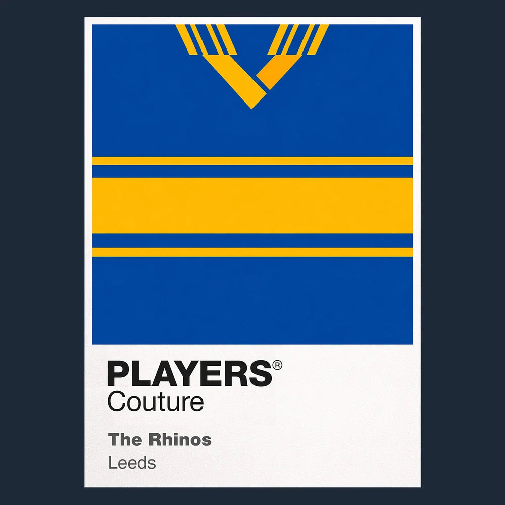 Leeds Rhinos Classic Rugby League Shirt Colours Frame Men's T-Shirt