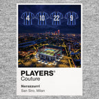 Inter Milan 2010 Treble Legends Icons in Lights Frame artwork in grey