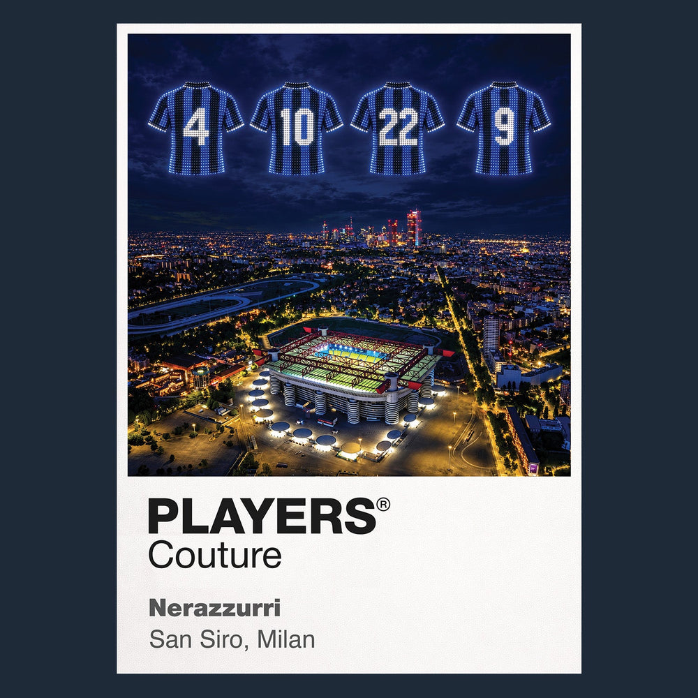 Inter Milan 2010 Treble Legends Icons in Lights Frame artwork
