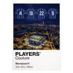 Inter Milan 2010 Treble Legends Icons in Lights Frame artwork in white