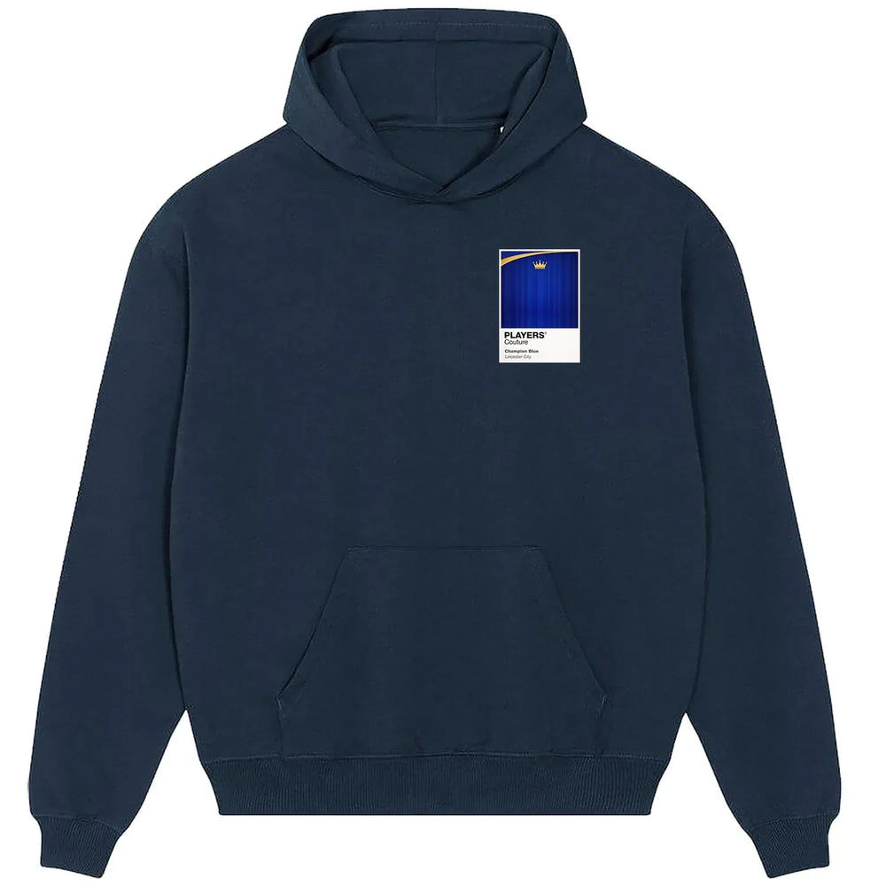 Leicester City hoodie – navy men's hoodie featuring the Leicester City Players Couture logo