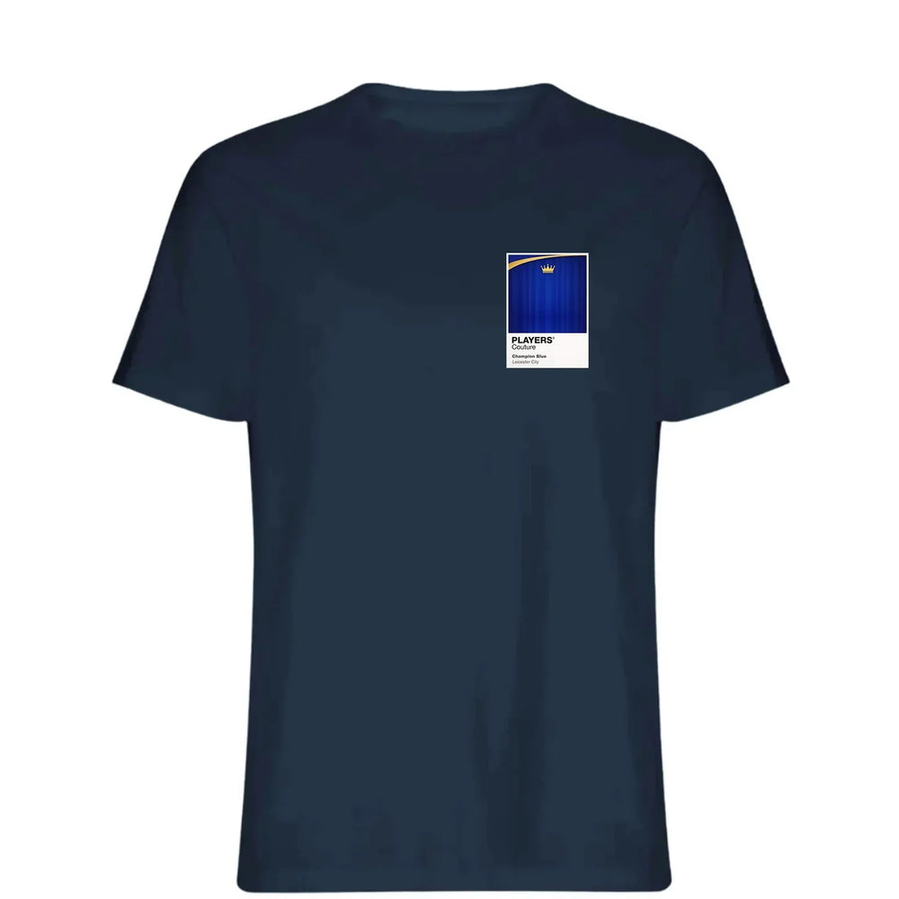 Leicester City t-shirt – navy men's t-shirt featuring the Leicester City Players Couture logo