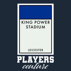 Leicester City hoodie – navy men's hoodie with white Leicester City letters and Players Couture logo on the chest