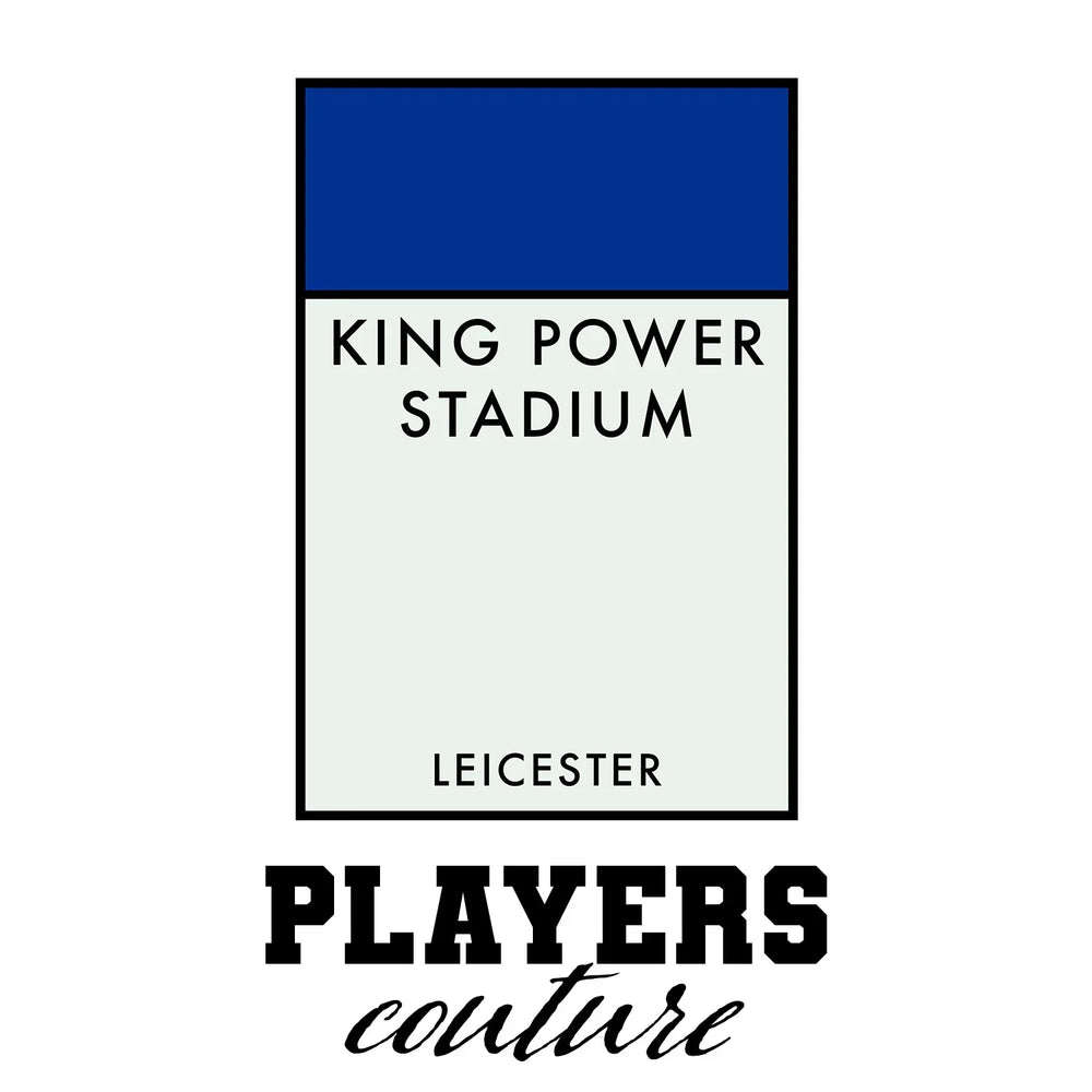 Leicester City Monopoly Card hoodie – white men's hoodie with black Leicester City Monopoly Card letters and Players Couture