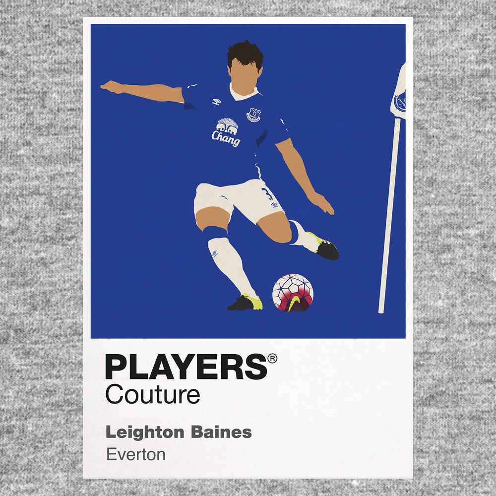Leighton Baines Everton Men's T-Shirt - Grey