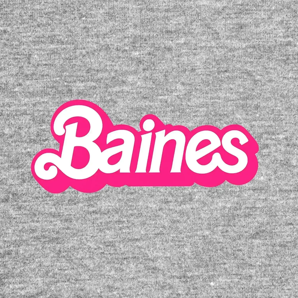Leighton Baines Logo Men's T-Shirt – grey close-up detail shot of the Leighton Baines Players Couture logo design