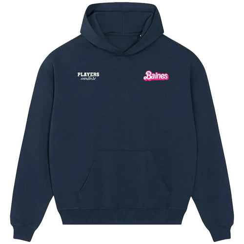 Leighton Baines hoodie – navy men's hoodie featuring the Leighton Baines Players Couture logo