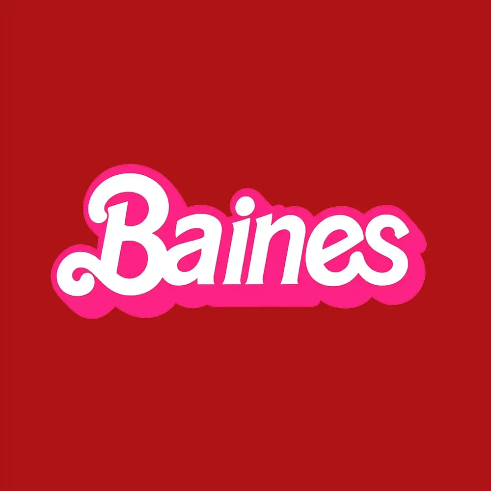 Leighton Baines Logo Men's T-Shirt – red close-up detail shot of the Leighton Baines Players Couture logo design