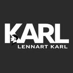 Lennart Karl Logo Men's T-Shirt – black close-up detail shot of the Lennart Karl Players Couture logo design