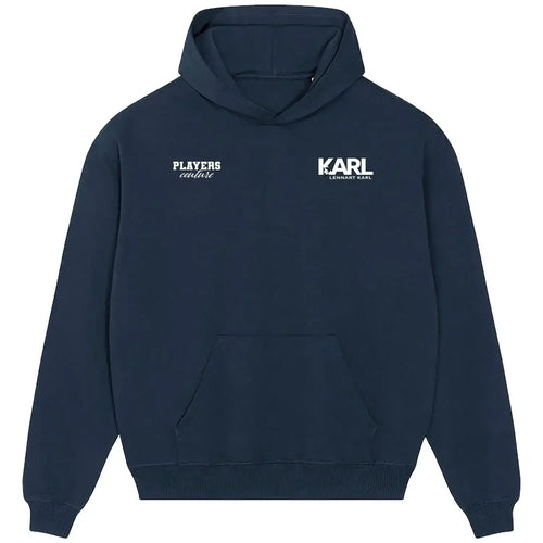 Lennart Karl hoodie – navy men's hoodie featuring the Lennart Karl Players Couture logo