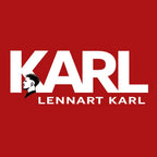 Lennart Karl Logo Men's T-Shirt – red close-up detail shot of the Lennart Karl Players Couture logo design
