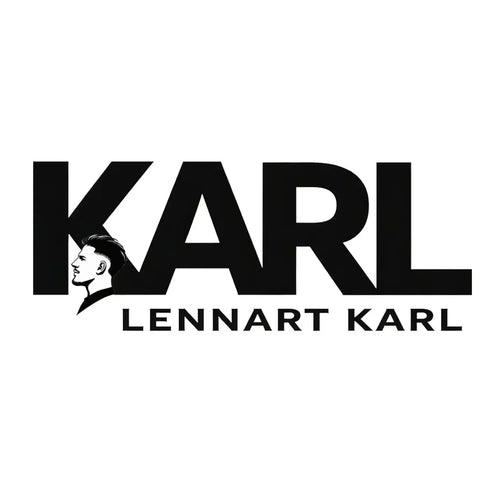 Lennart Karl Logo Men's T-Shirt – white close-up detail shot of the Lennart Karl Players Couture logo design