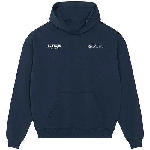Leny Yoro hoodie – navy men's hoodie featuring the Leny Yoro Players Couture logo