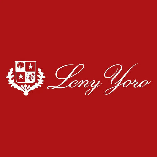 Leny Yoro Logo Men's Hoodie – red close-up detail shot of the Leny Yoro Players Couture logo design